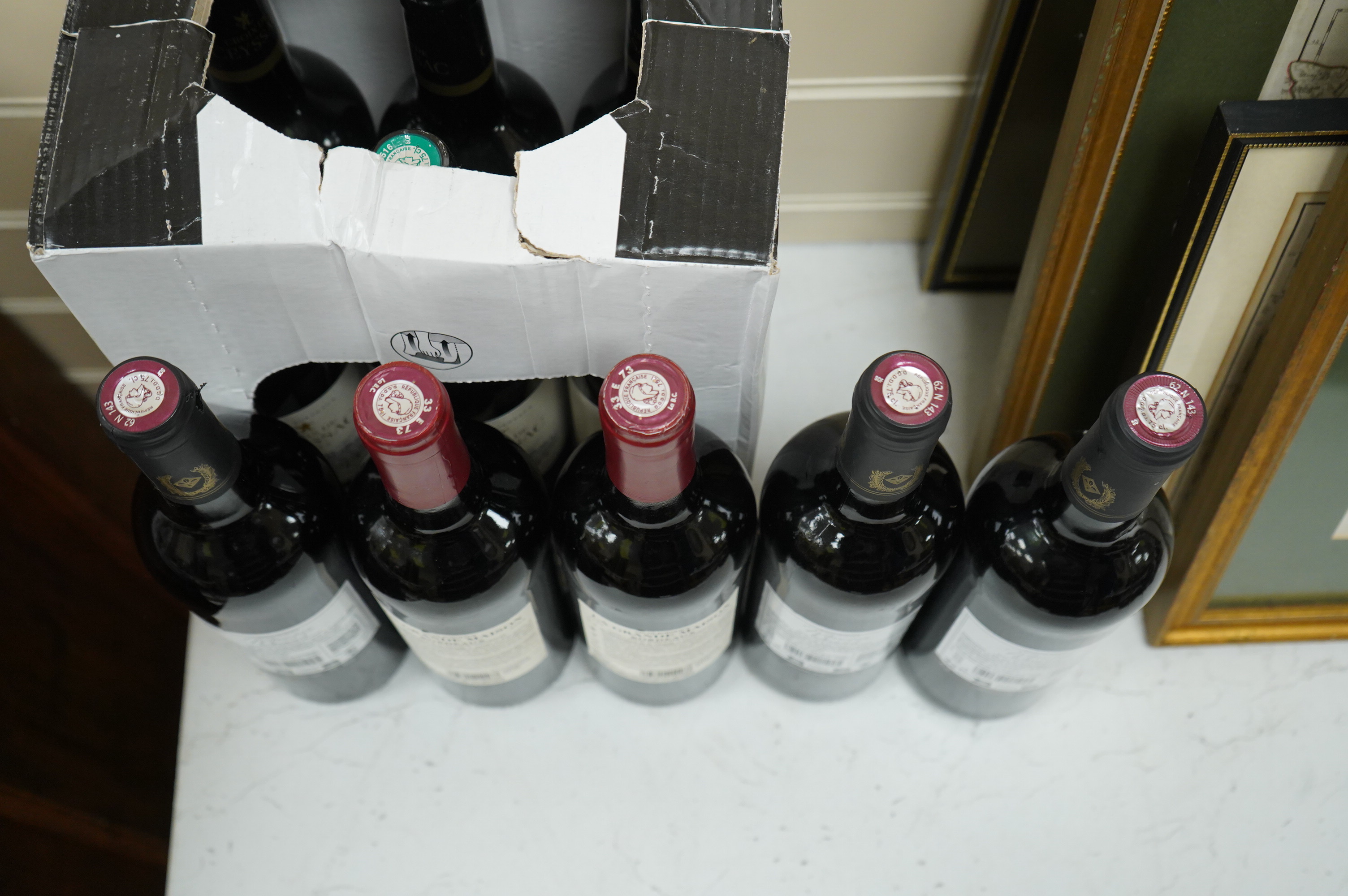Six bottles of Croix de ceyssac, 2023 and another five bottles of various red wine
